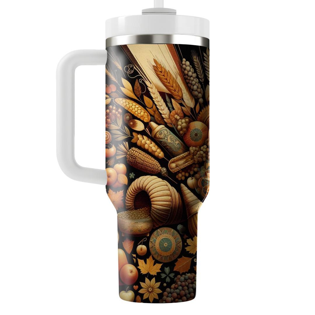 Fusion Festivities - Global Harvest  Tumblers With Lids