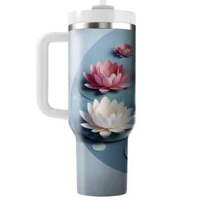 Graceful Water Lily  Insulated Tumblers