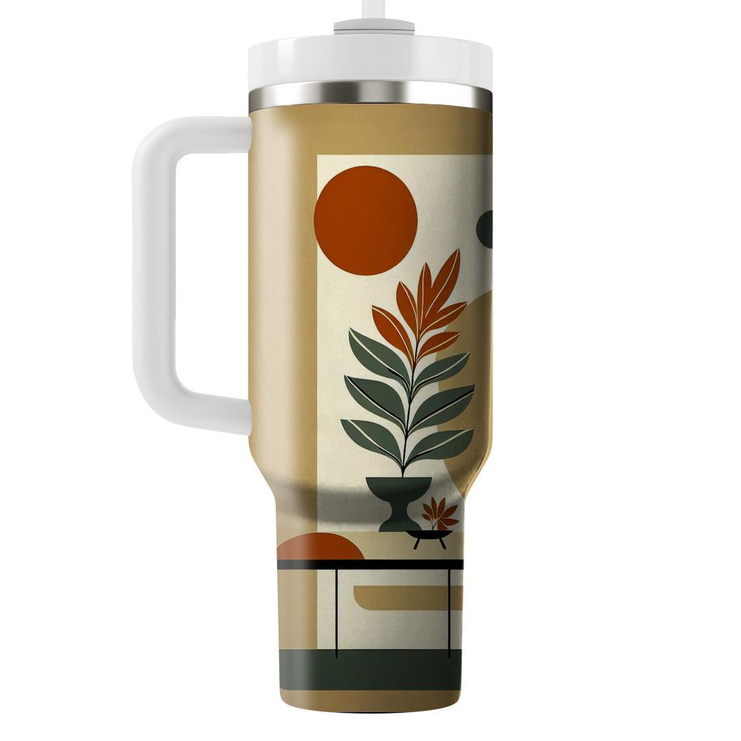 Chic Mid-century Mod  Personalized Tumblers