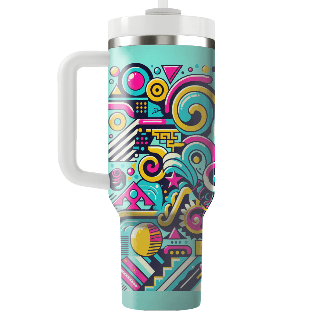 Groovy 80s Patterns  Tumblers For Gifts