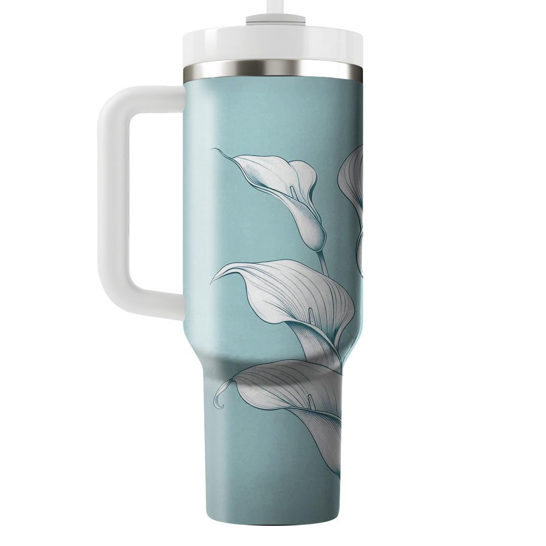 Graceful Calla Lily Essence  Unique Tumblers