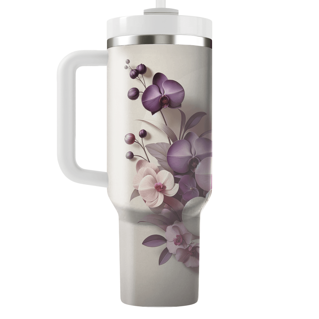 Orchid Elegance  Tumblers With Lids