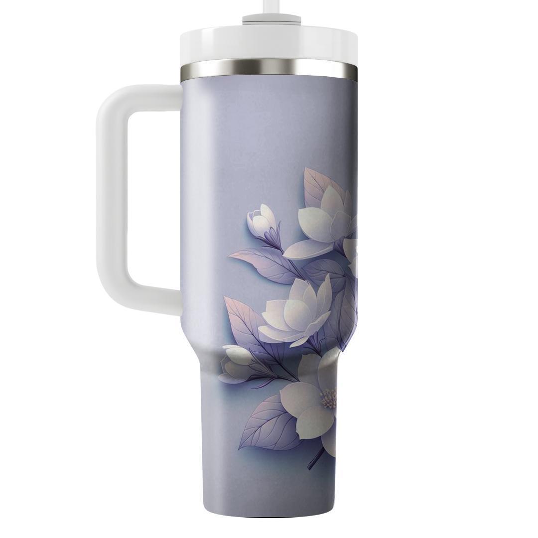 Blooming Jasmine Whispers  Insulated Tumblers