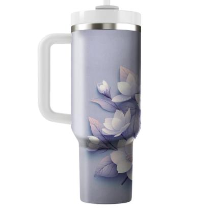 Blooming Jasmine Whispers  Insulated Tumblers
