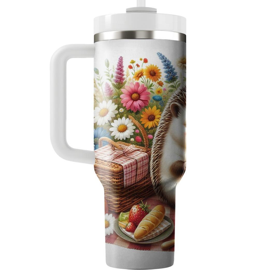 Charming Hedgehog Picnic  Travel Tumblers
