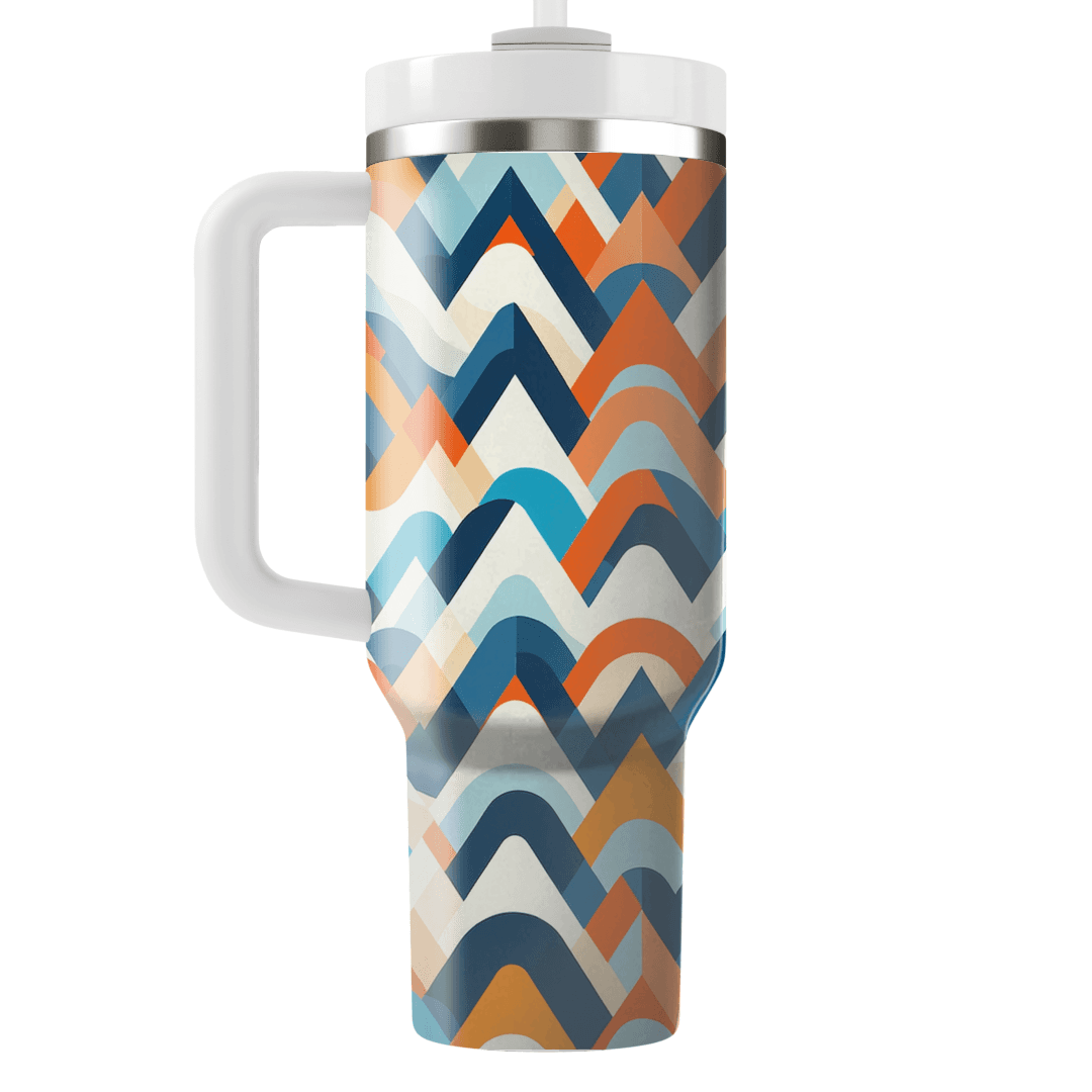 Energetic Triangle Wave Custom Tumblers