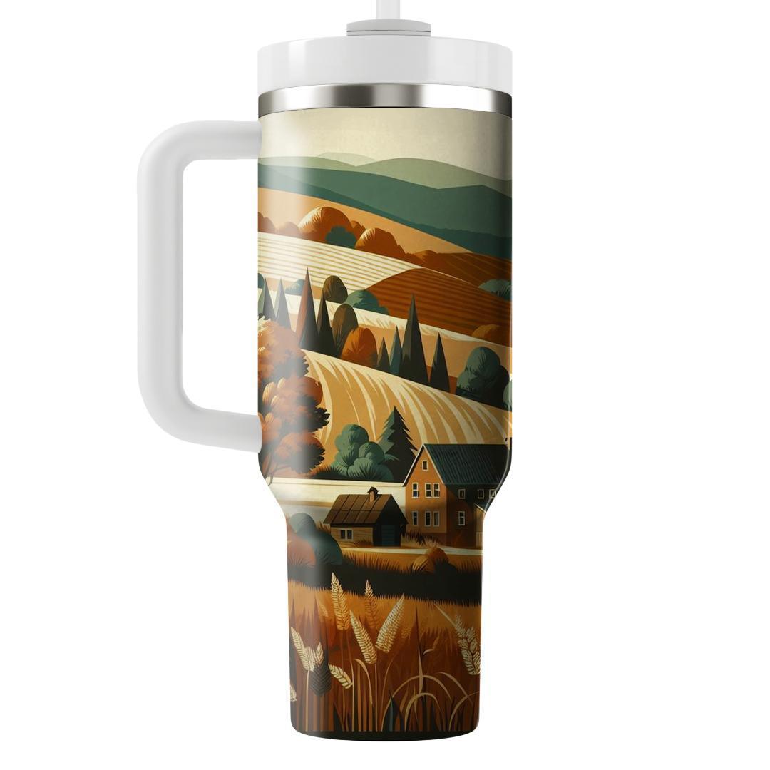 Autumn Countryside Charm  Travel Tumblers