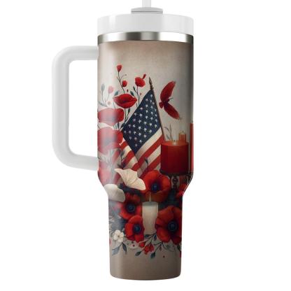 Embers Of Remembrance - Memorial Day  Tumblers With Lids