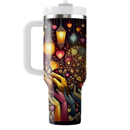 Lights Of Unity - Unity Day  Tumblers With Lids
