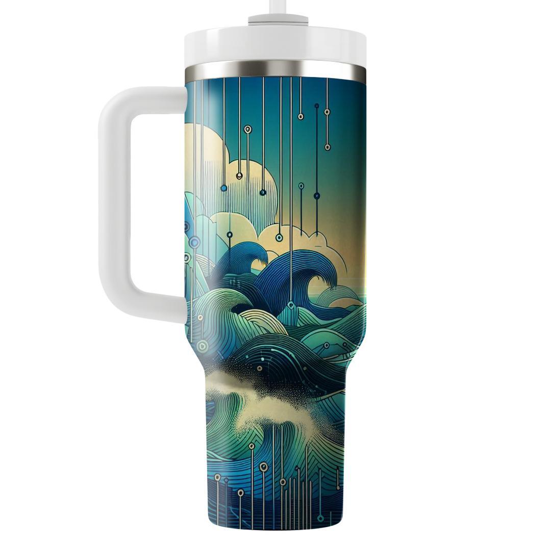 Cyber Surf  Unique Tumblers