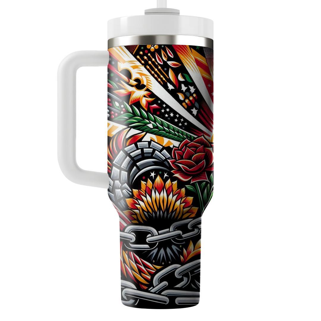 Radiance Of Resilience - Juneteenth  Insulated Tumblers