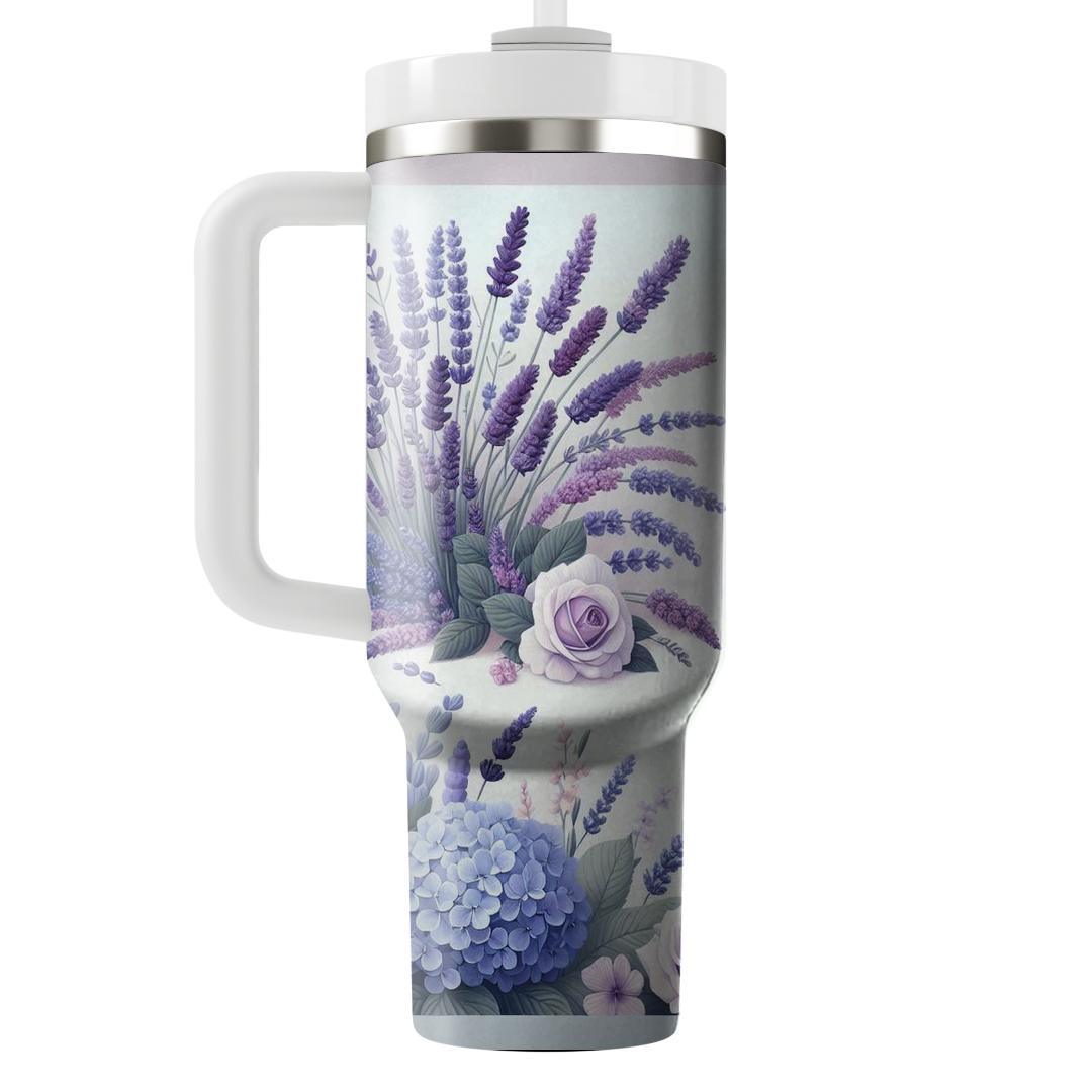 Tranquil Floral Garden  Unique Tumblers