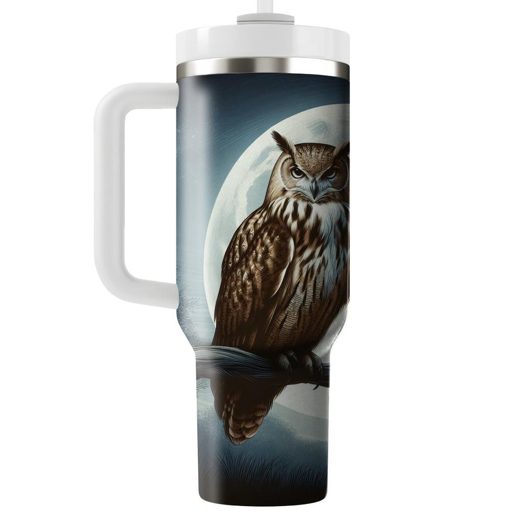 Majestic Owl Watcher  Tumblers With Lids