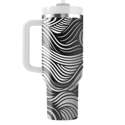 Bold Linear Waves  Custom Tumblers