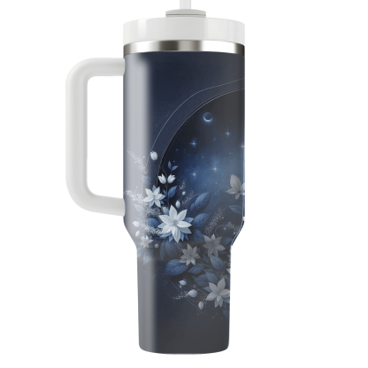 Midnight Floral Dream  Travel Tumblers