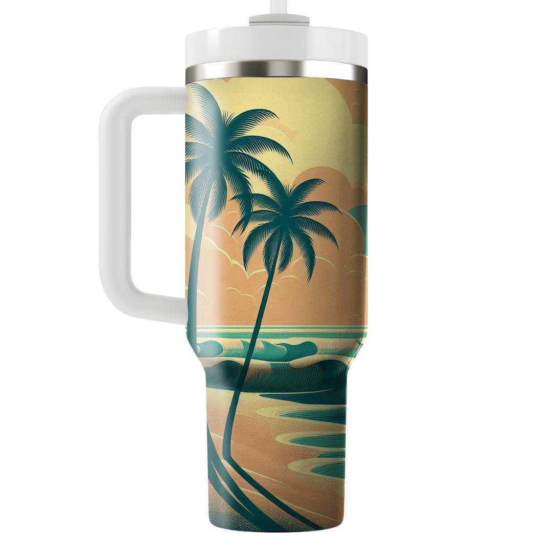 Dreamy Beach Paradise  Tumbler Cups
