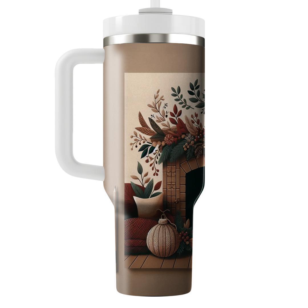 Fires Of Festivity - A Cozy Yule  Tumbler Cups
