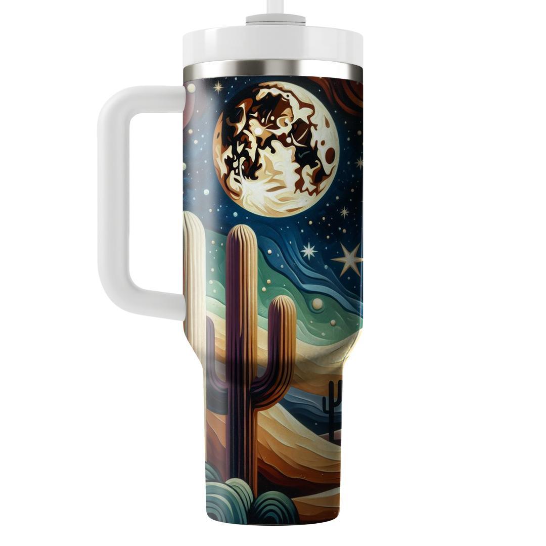 Cunning Coyote Moonlight  Tumblers With Lids