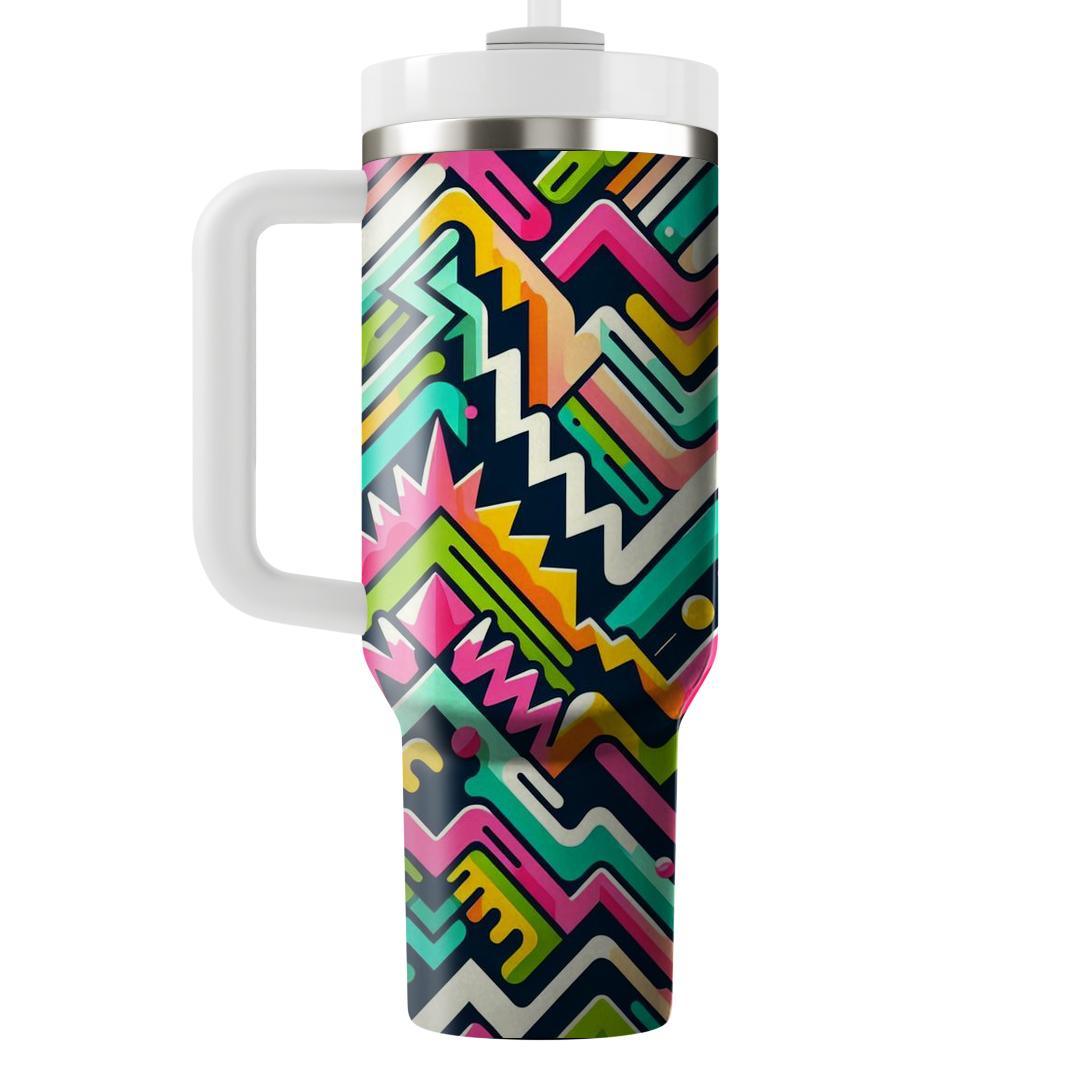 Energetic Zigzag Lines  Tumblers For Gifts
