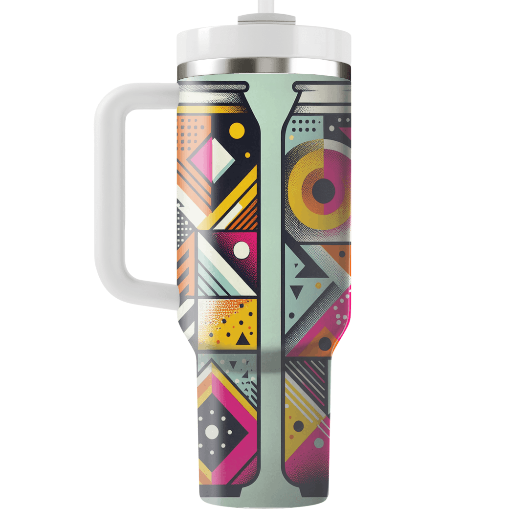Funky Geometric Abstraction  Custom Tumblers