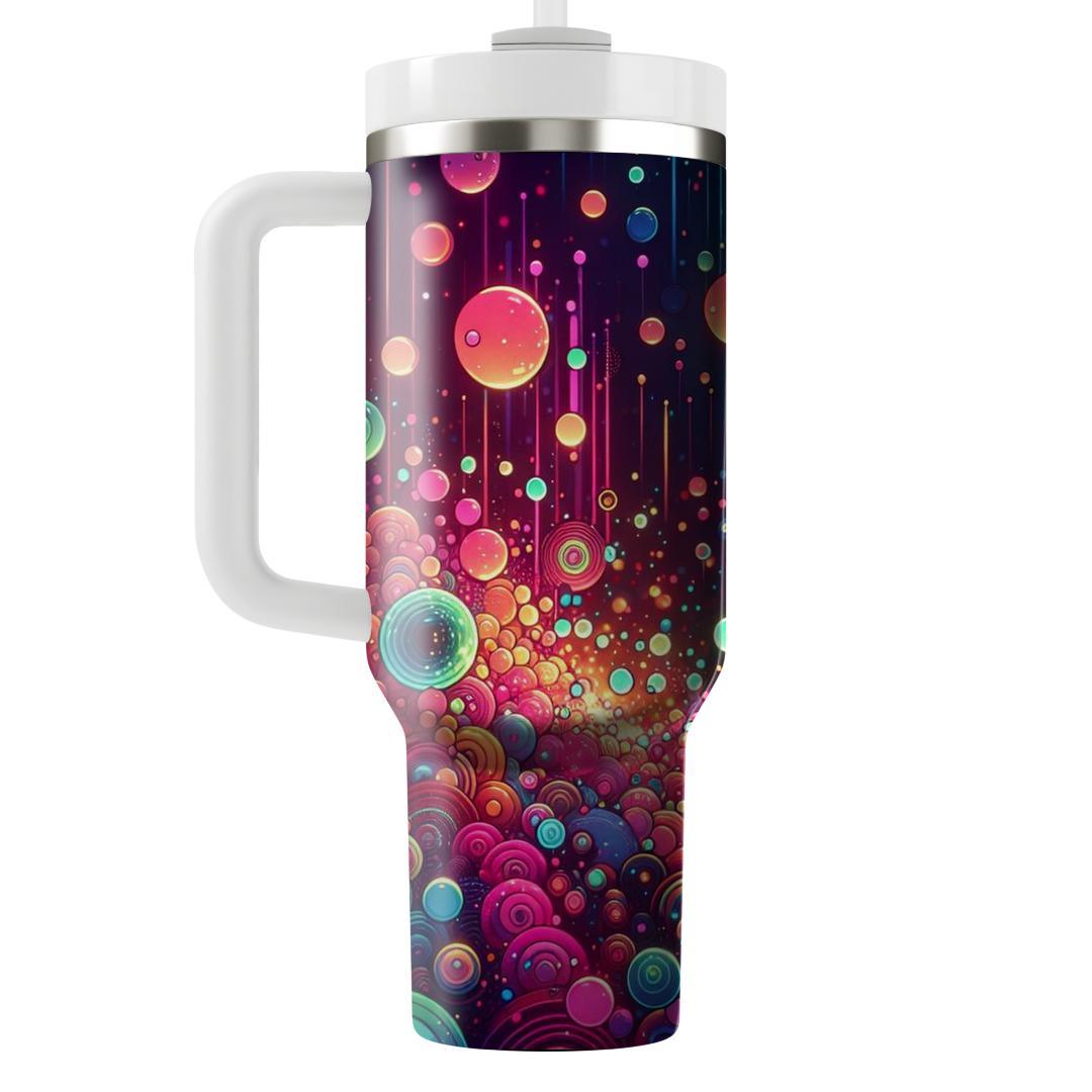 Neon Retro Bubbles  Custom Tumblers