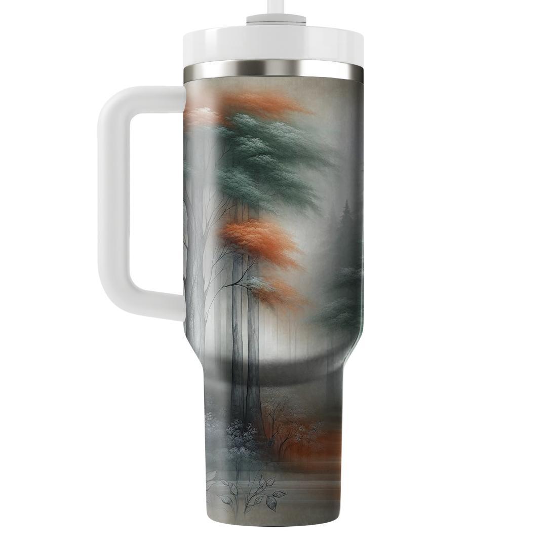 Autumn Foggy Forest  Tumblers For Gifts