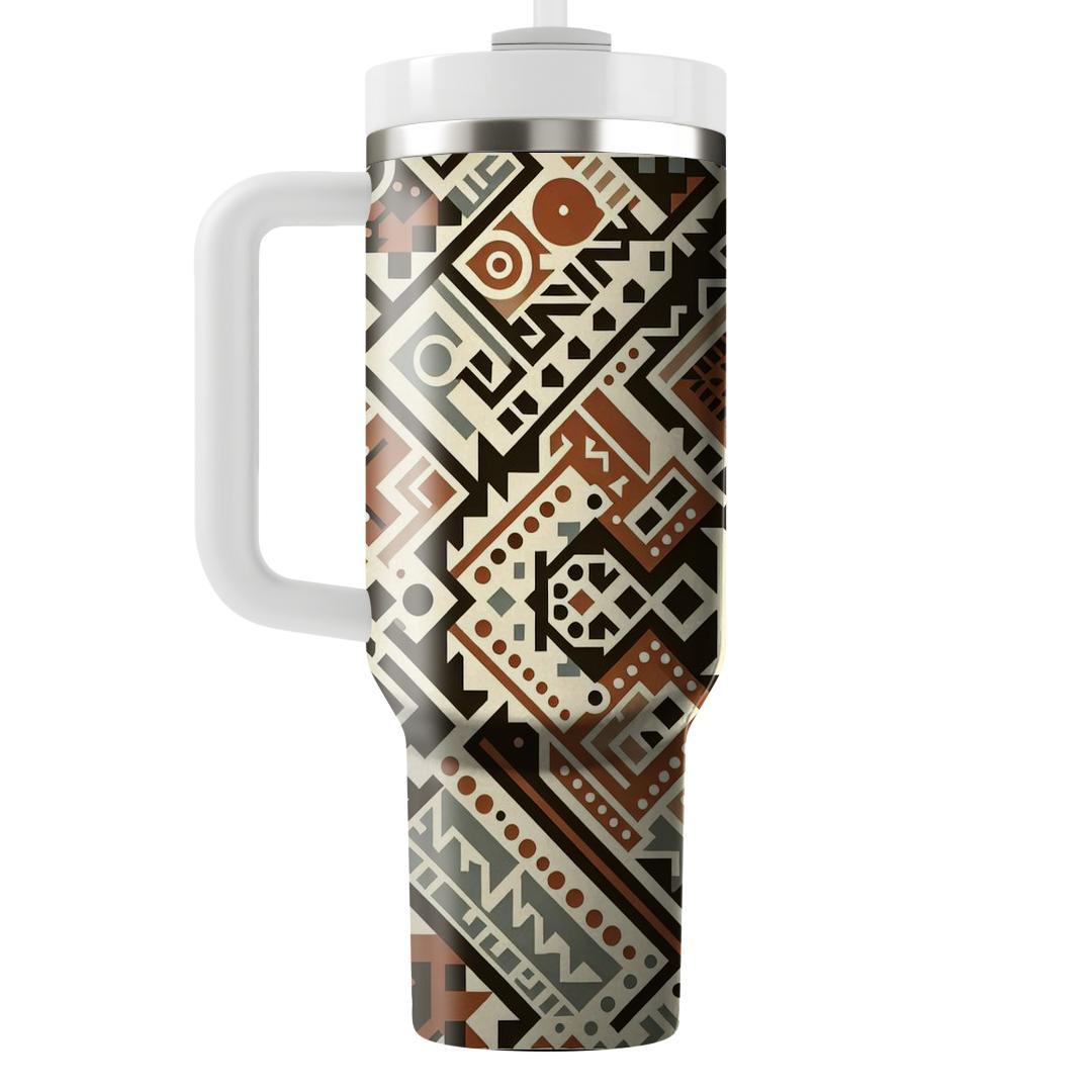 Intricate Tribal Motif  Tumblers For Gifts