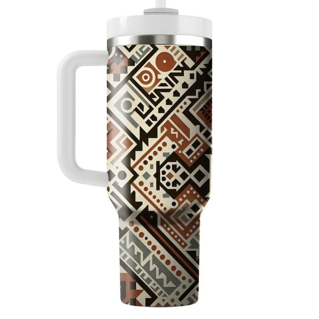 Intricate Tribal Motif  Tumblers For Gifts