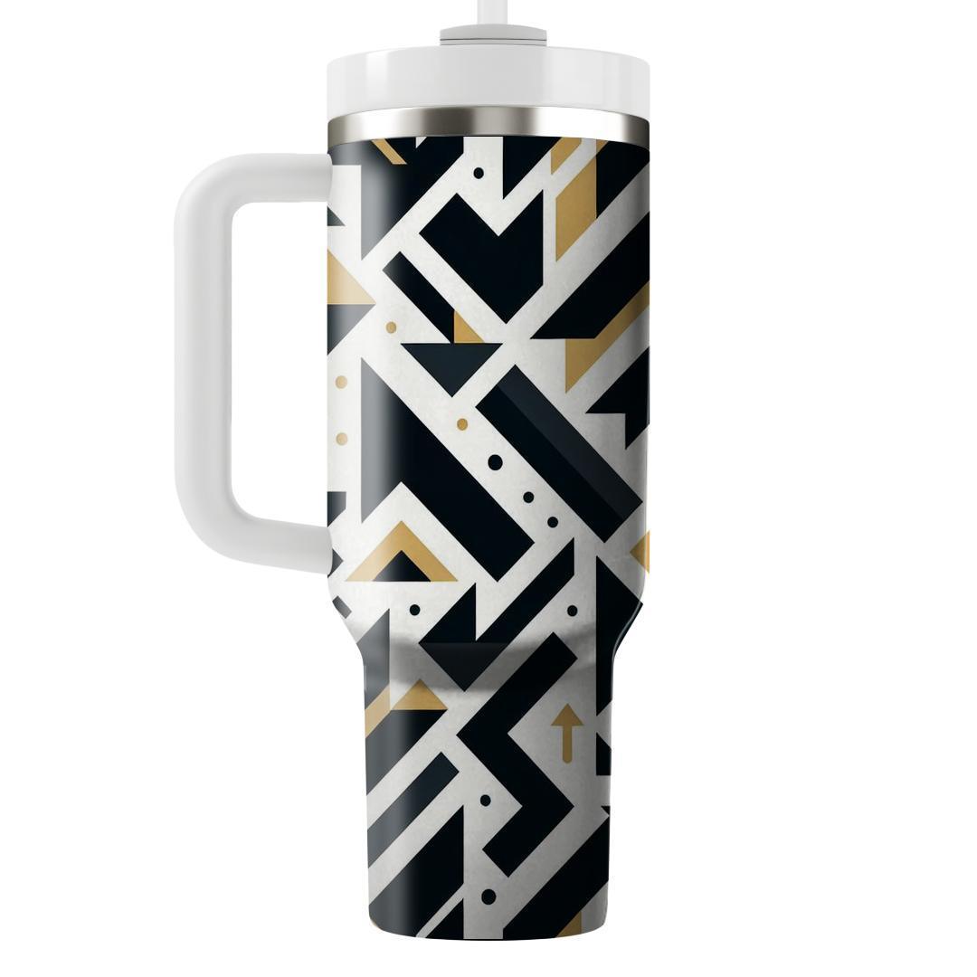 Seamless Geometric Arrow  Tumblers For Gifts