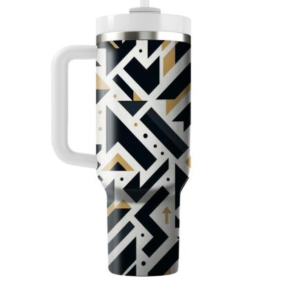 Seamless Geometric Arrow  Tumblers For Gifts
