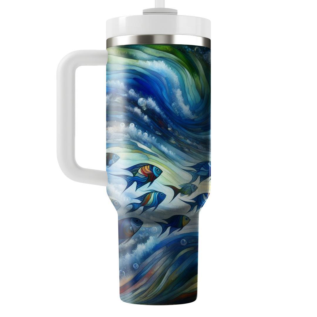 Kaleidoscope Fish  Travel Tumblers