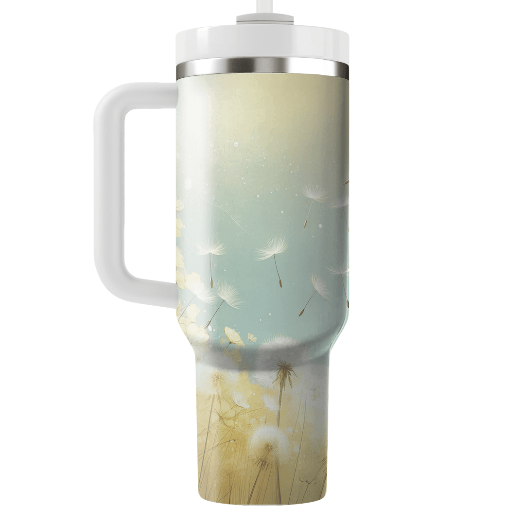 Spring Dandelion Dreams  Personalized Tumblers