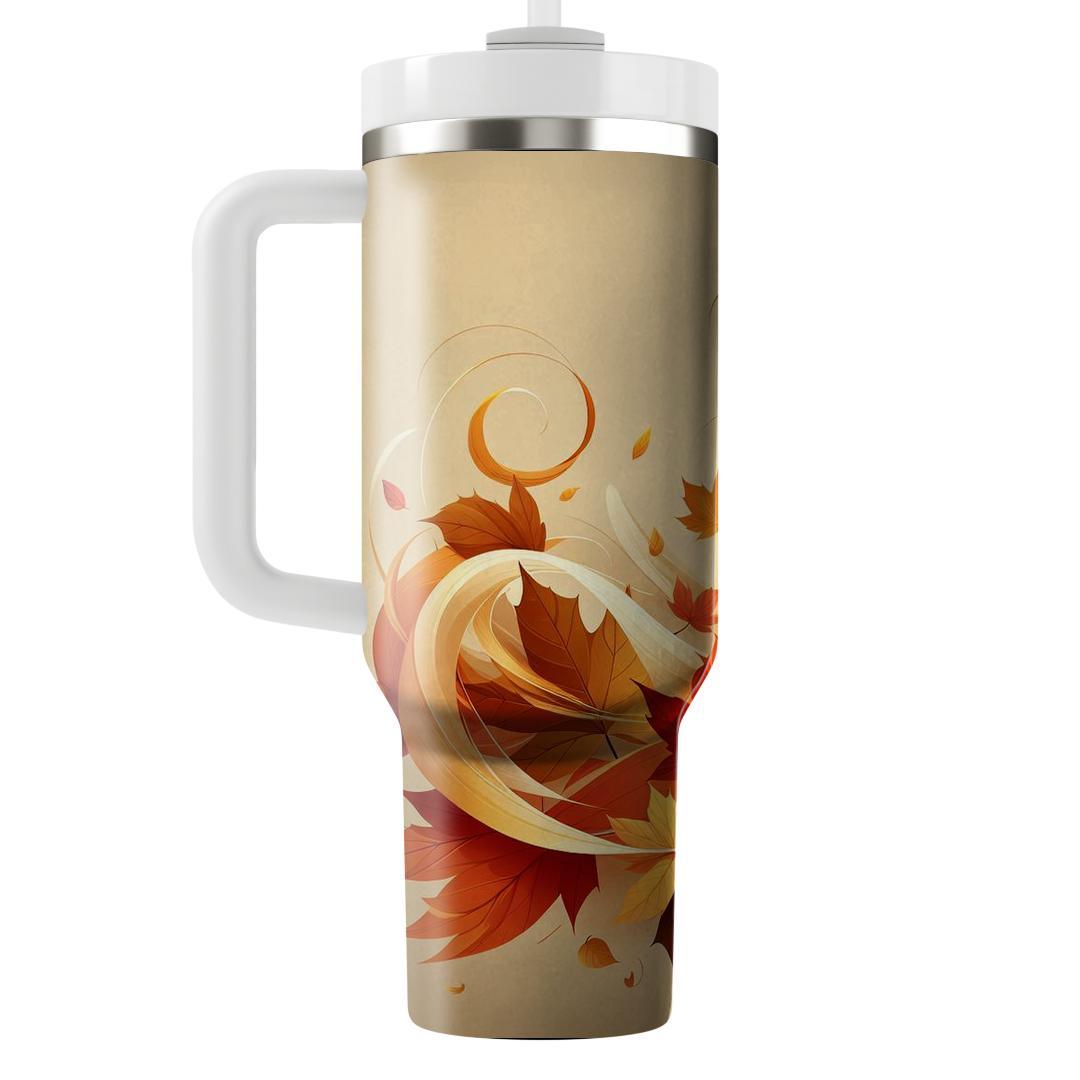 Golden Autumn Maple  Unique Tumblers