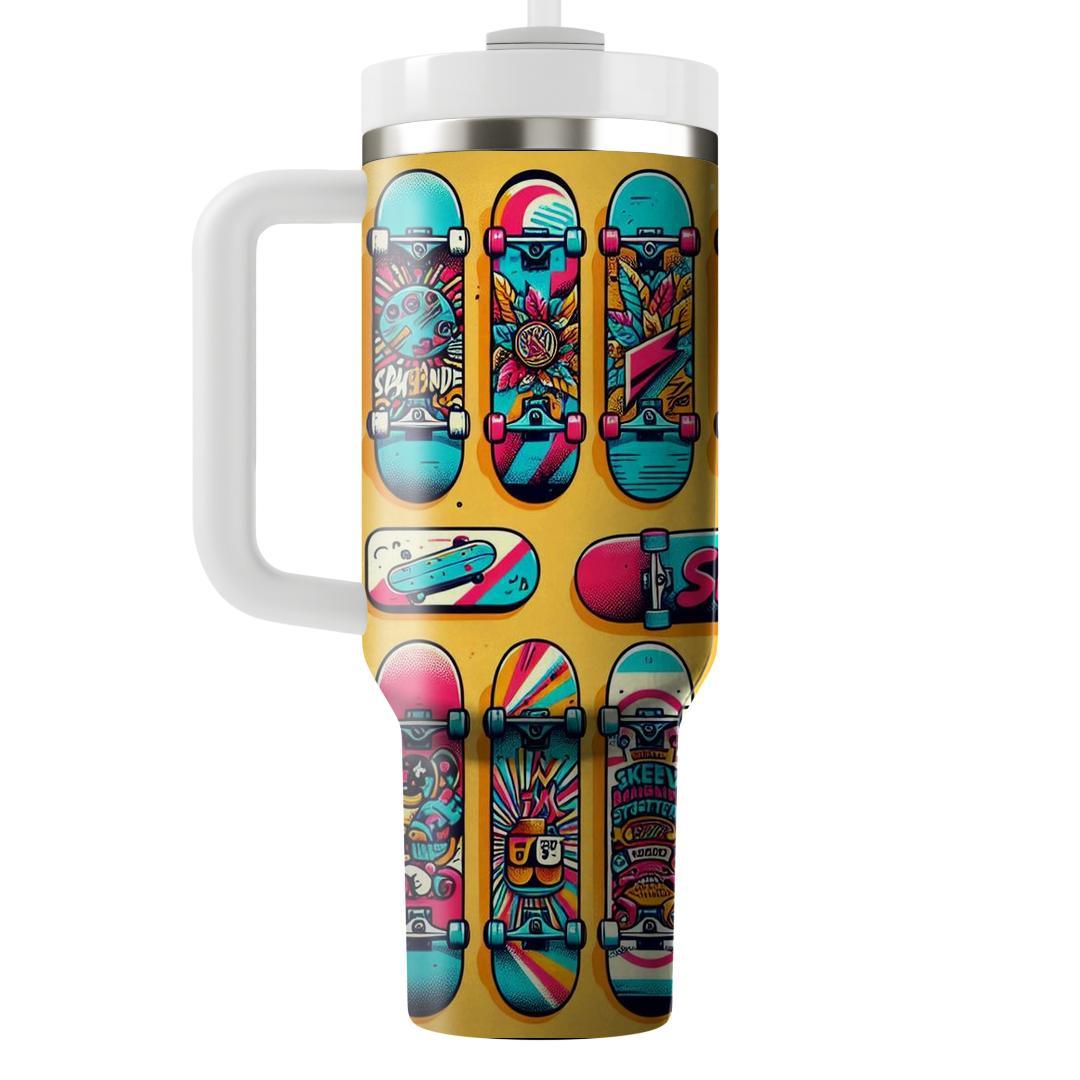 Classic Retro Skateboard  Custom Tumblers