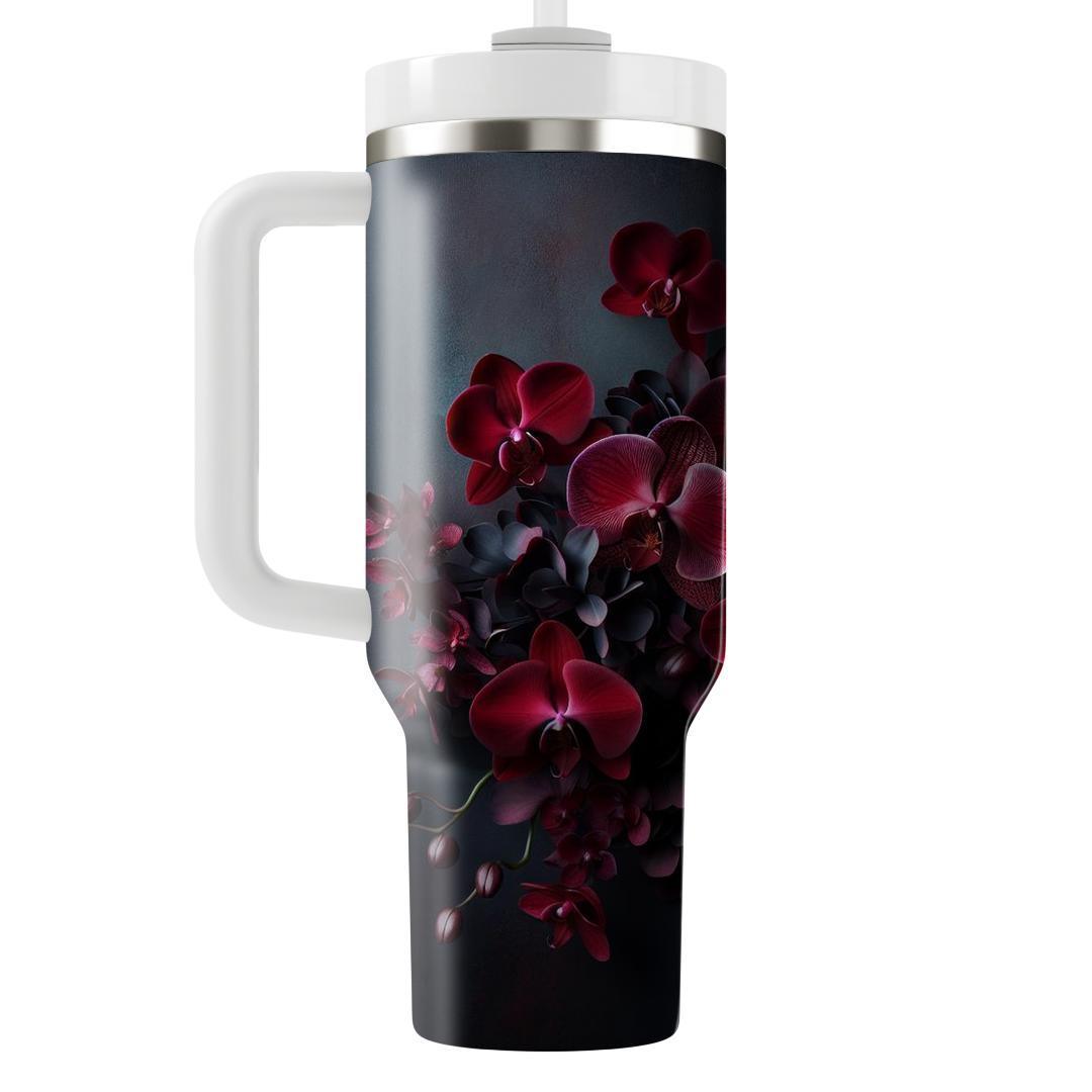 Crimson Orchid Splendor  Tumbler Cups