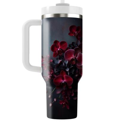 Crimson Orchid Splendor  Tumbler Cups