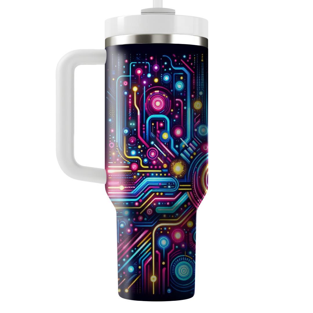 Funky Neon Lights  Tumblers With Lids