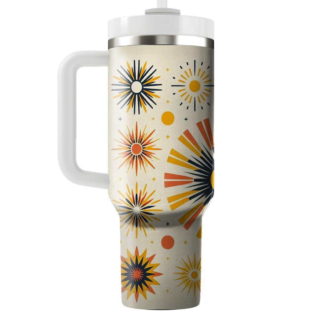 Vibrant Sunburst Patterns  Insulated Tumblers