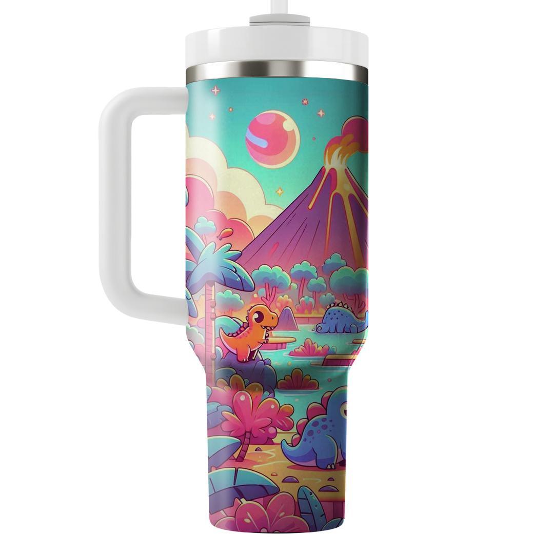 Charming Retro Dinosaurs  Tumbler Cups