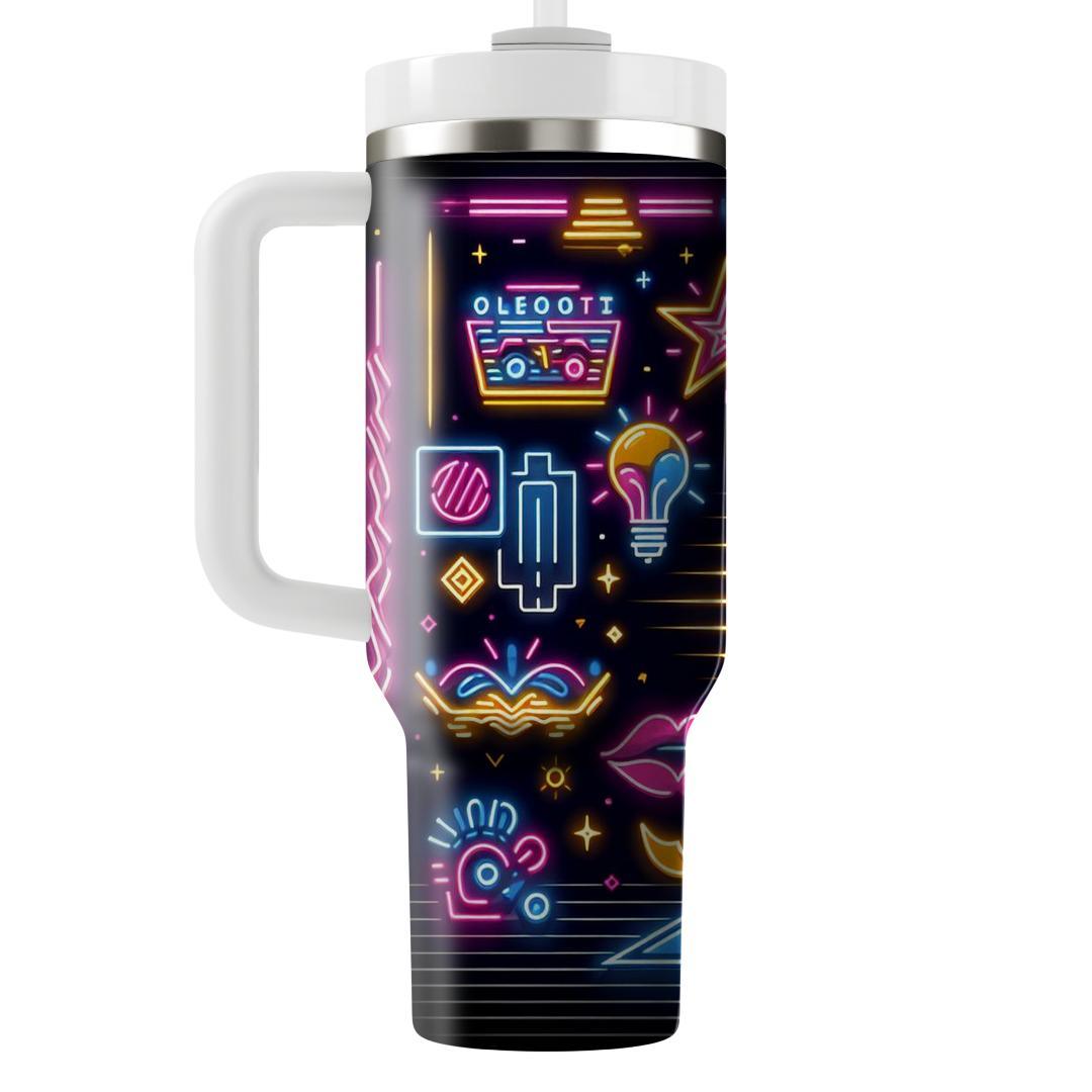 Glamorous Neon Lights  Personalized Tumblers