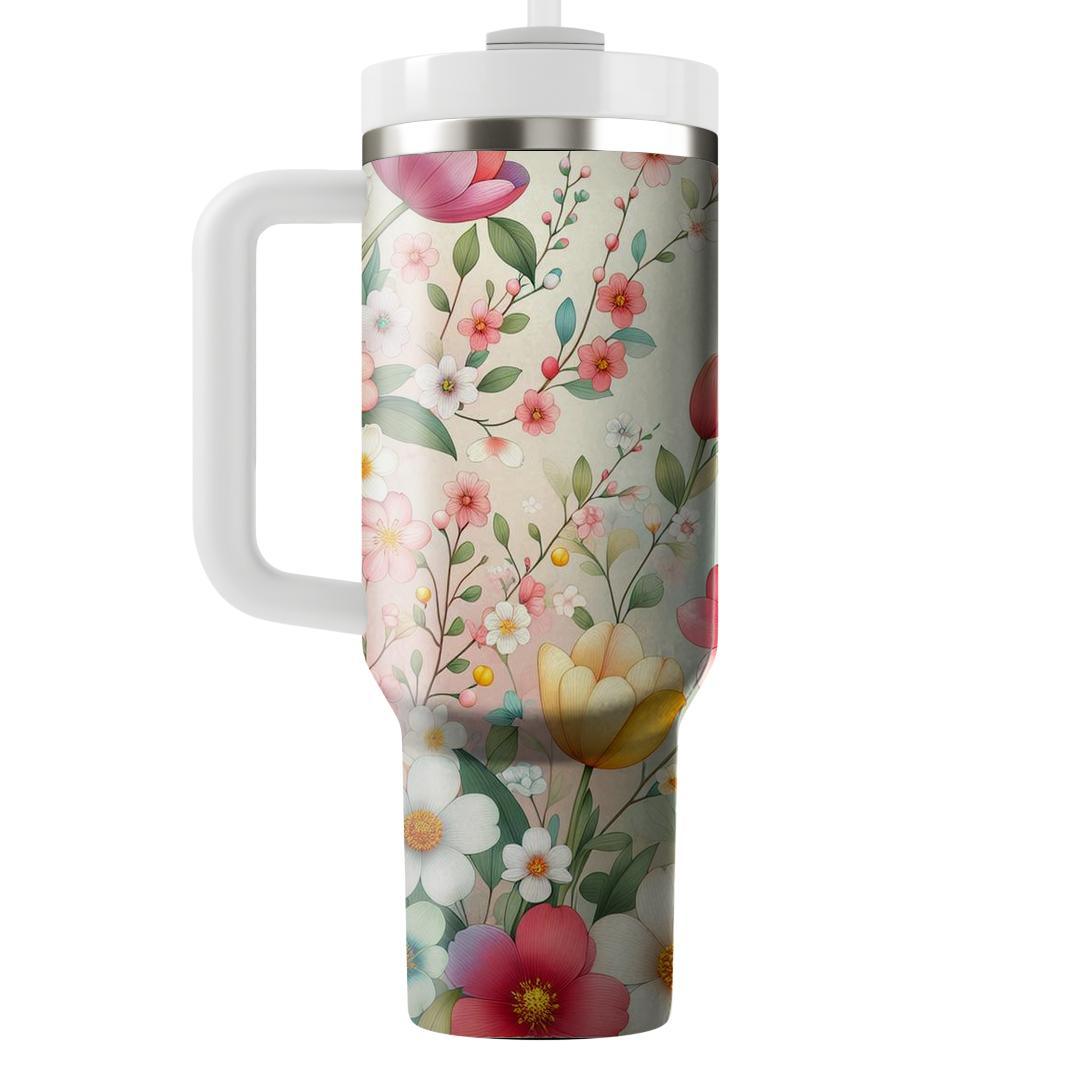 Spring Blossom Harmony Tumblers With Lids