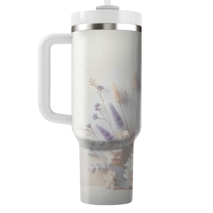 Serene Floral Harmony  Travel Tumblers