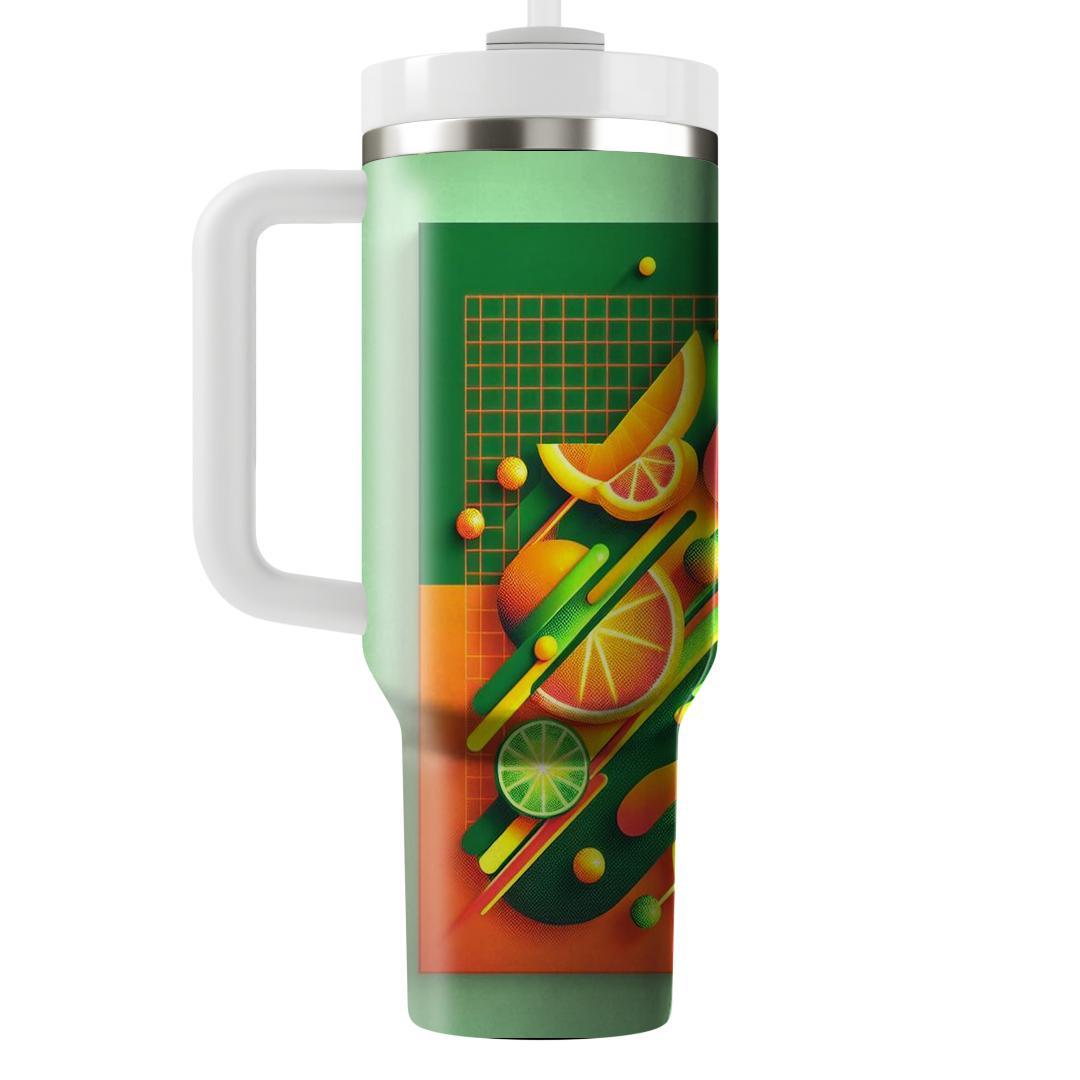 Citrus Neon Splash  Personalized Tumblers