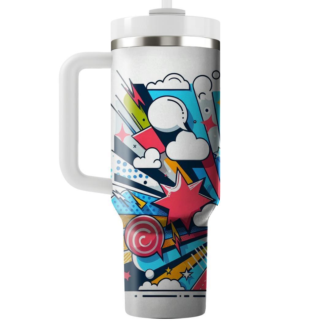 Pop Art Flashback  Travel Tumblers