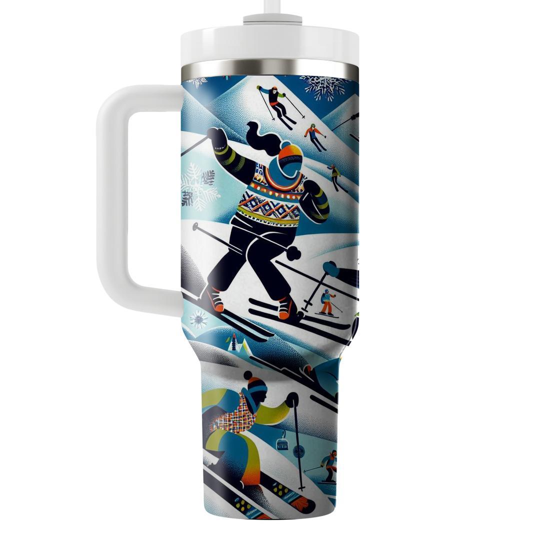 Winter Ski Resort Fun  Custom Tumblers