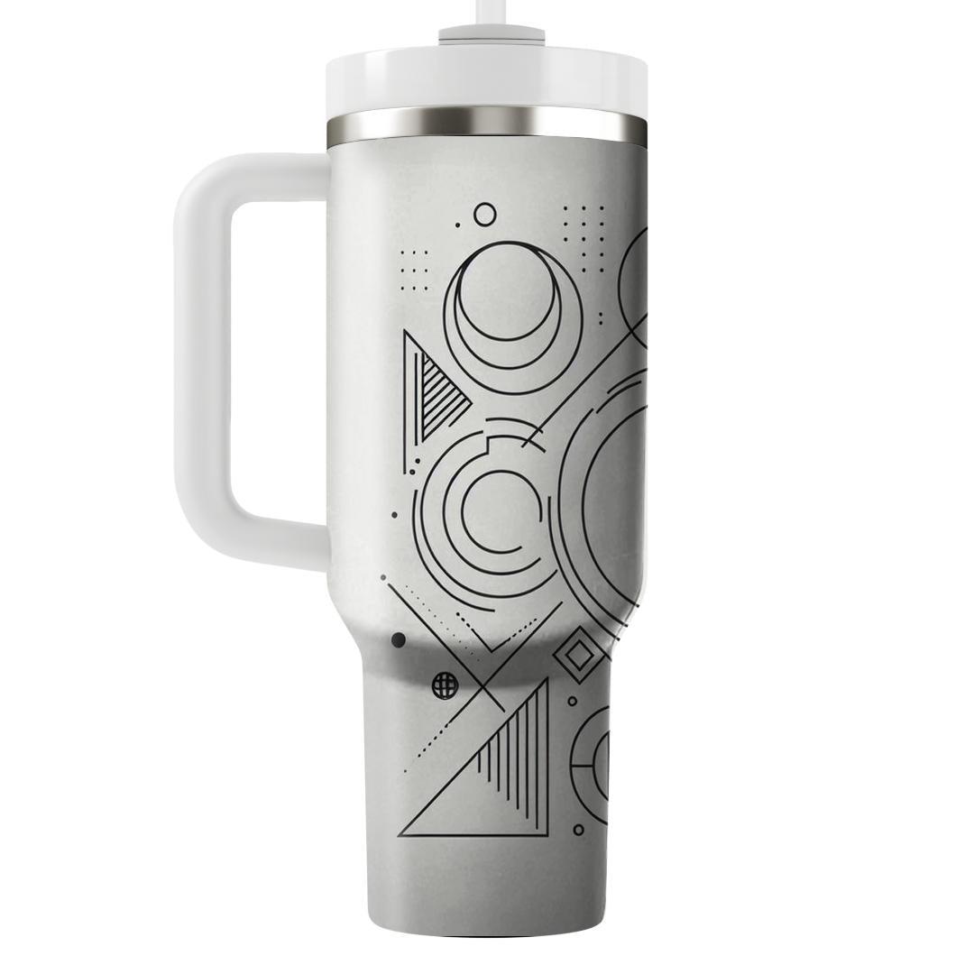 Minimalist Line Art Geometry  Tumblers For Gifts