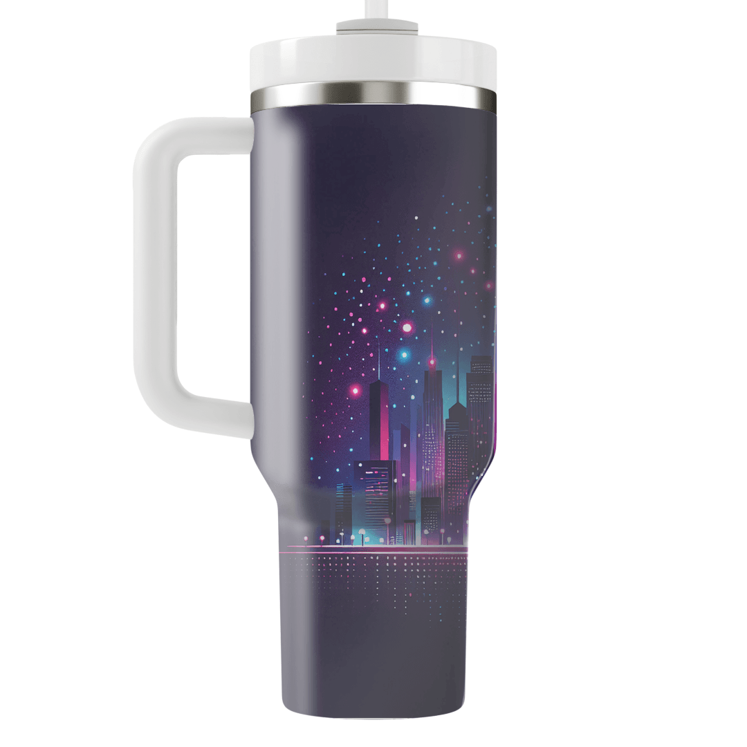 Vibrant City Lights  Personalized Tumblers