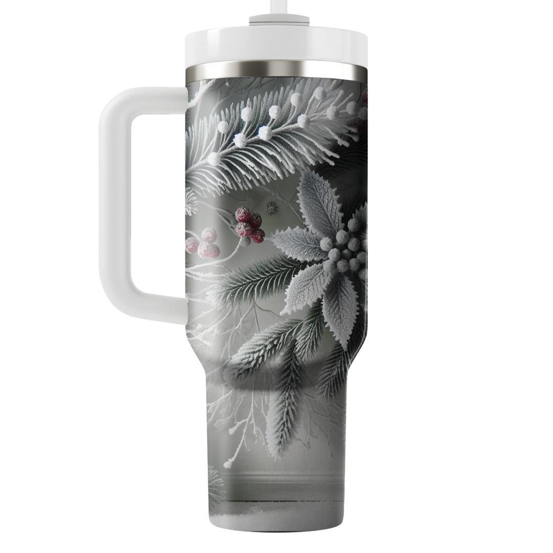 Frosted Evergreen Elegance  Tumbler Cups