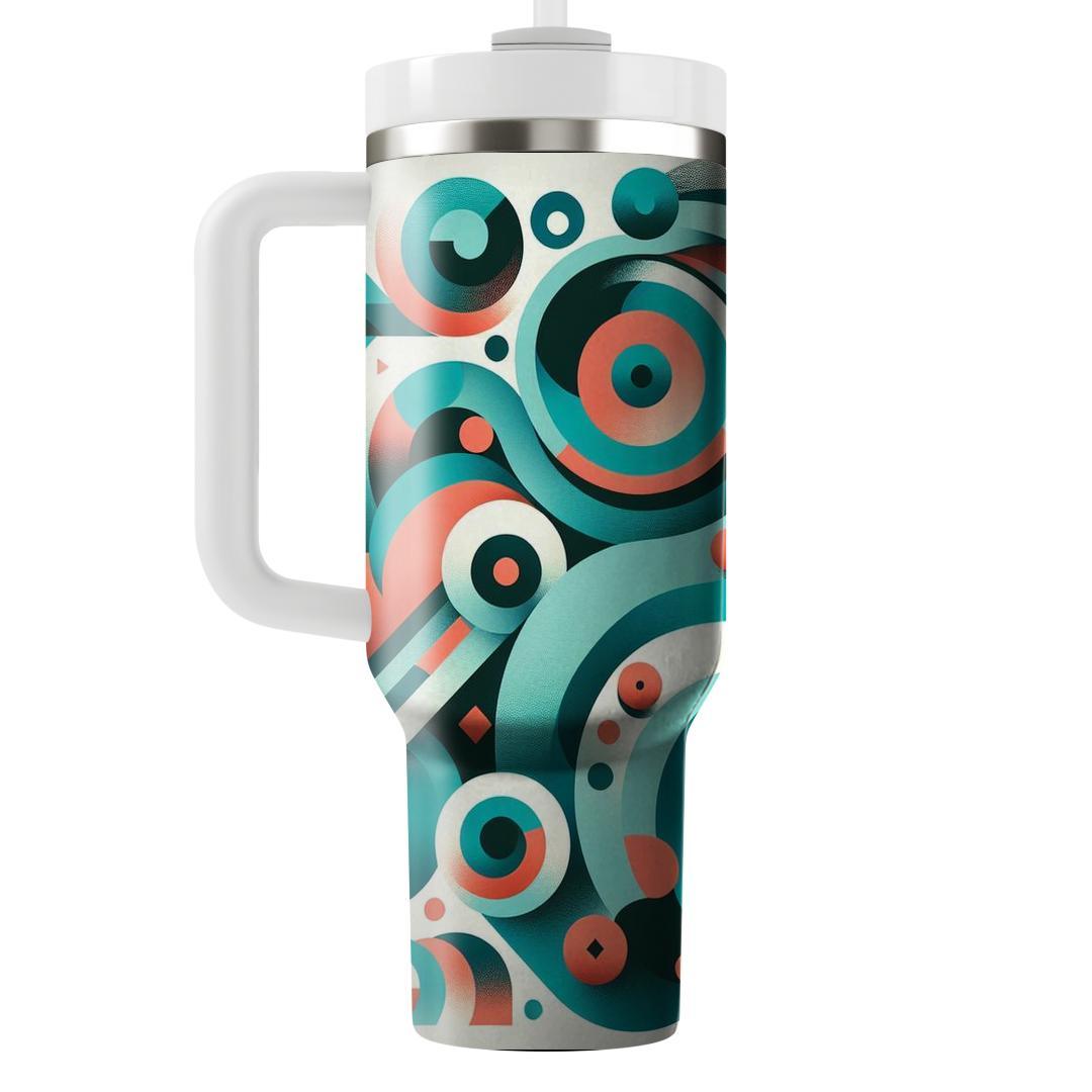 Geometric Spiral Dance  Decorative Tumblers