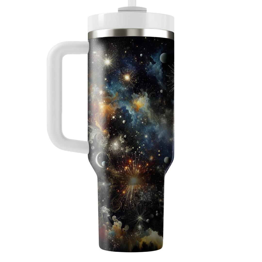 Cosmic Connections - New Year’s Eve  Decorative Tumblers